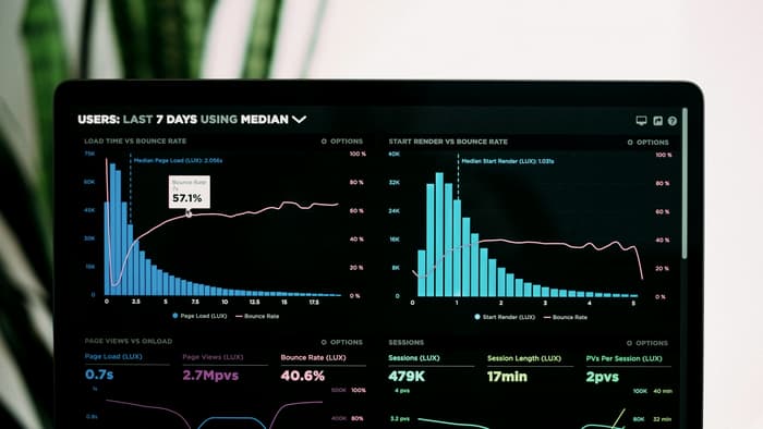 An analytics dashboard showing usage and response time charts